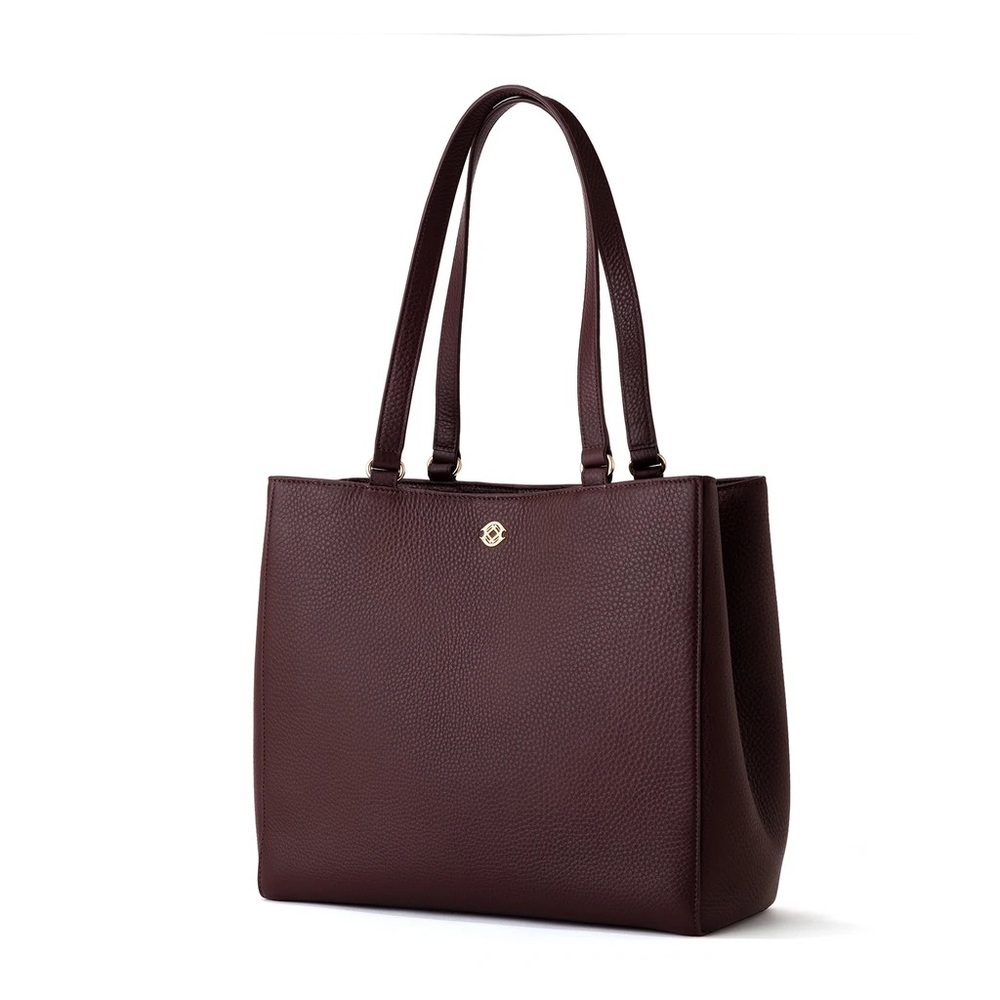 Dagne Dover Small Allyn Tote - Oxblood